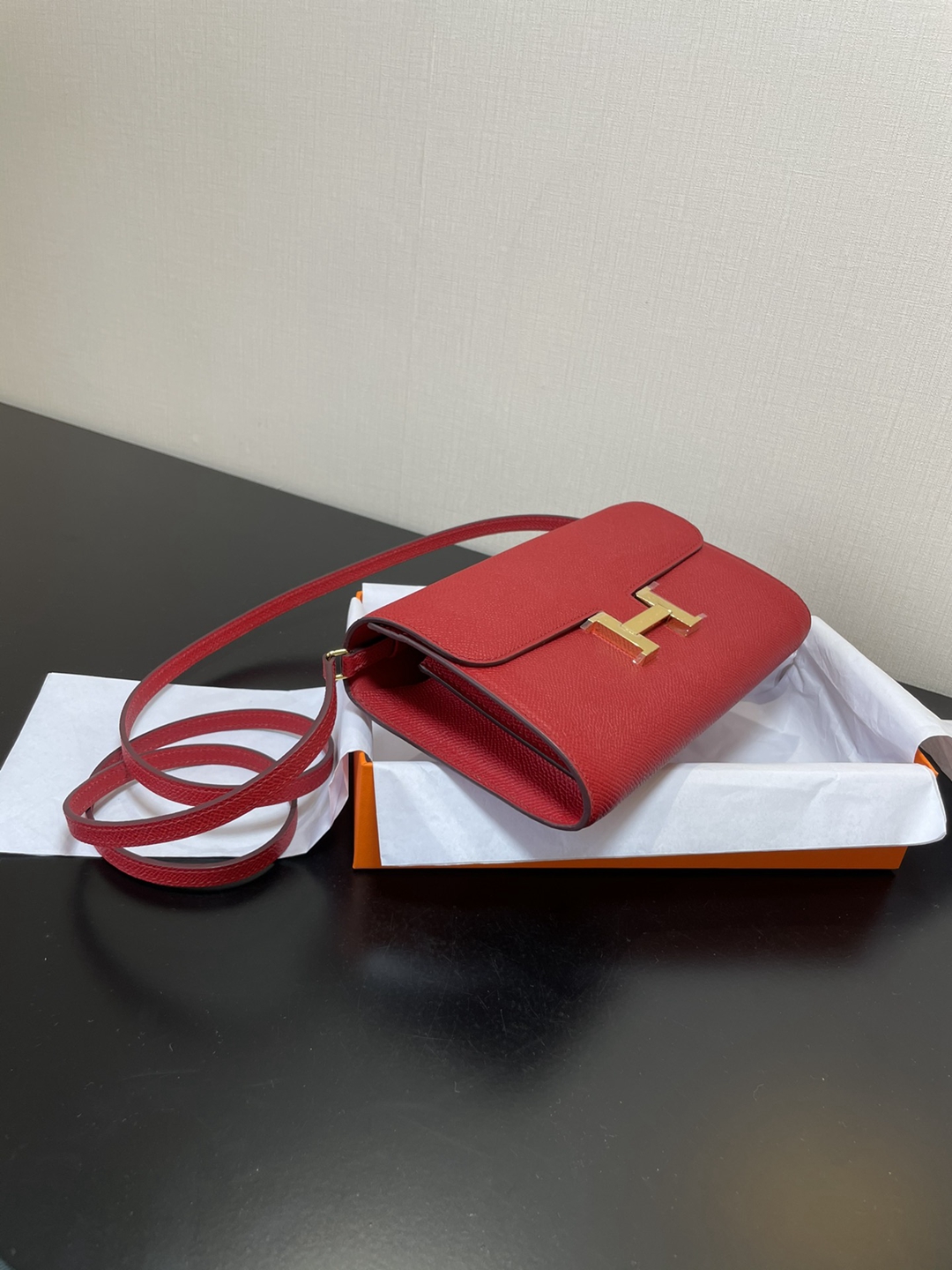 頂級高仿HERMES Constance to go斜挎包頂級TC皮