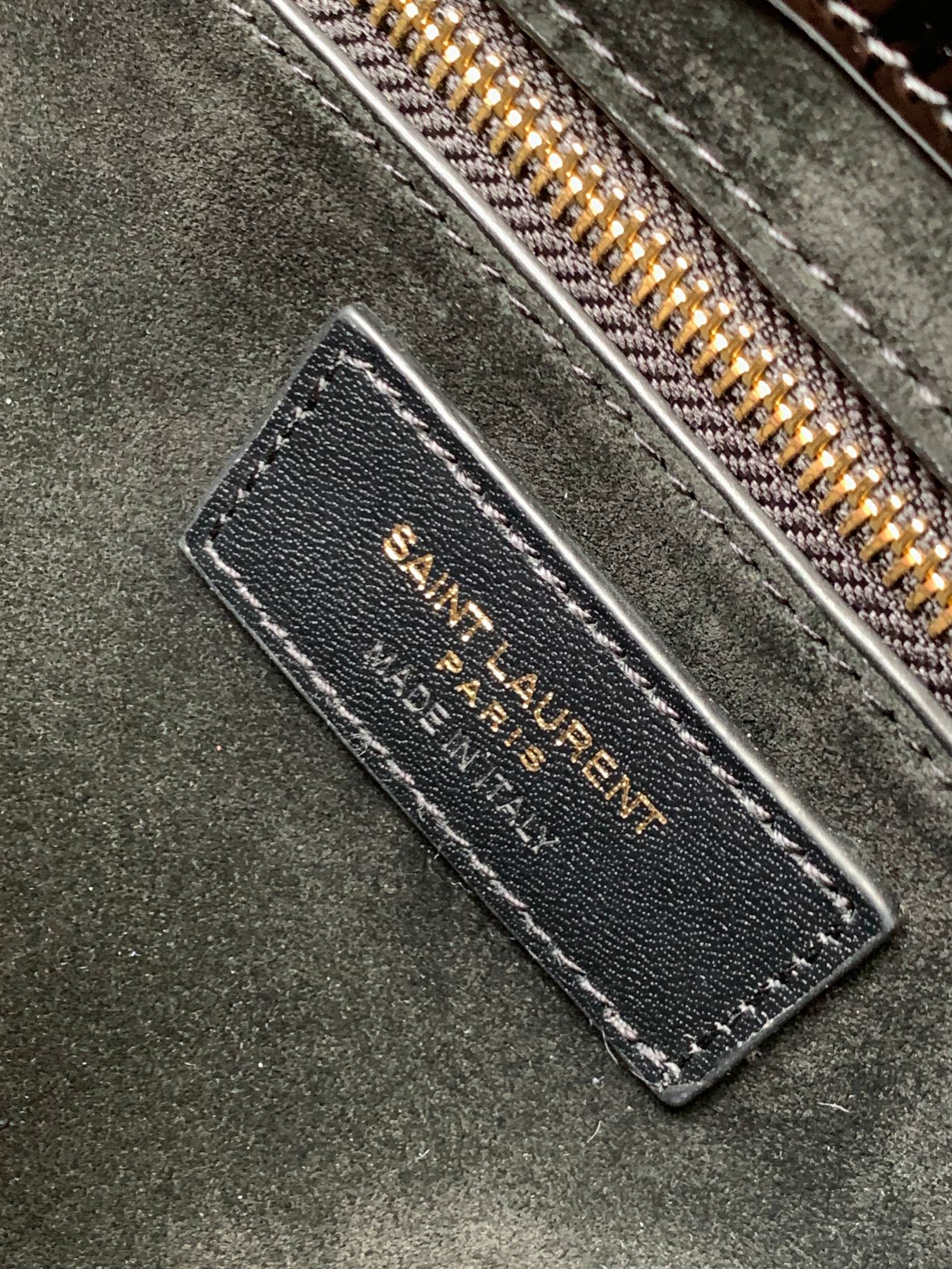 YSL聖羅蘭超A貨復刻包包 le5à7黑色亮面hobo Saint Laurent Monogram Hobo手袋