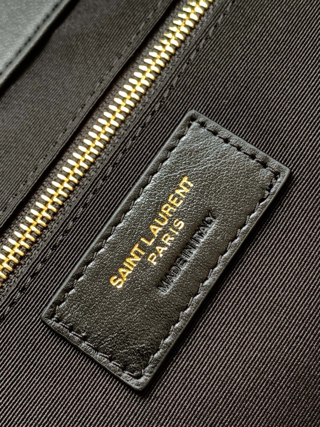 YSL聖羅蘭原版皮包包 ICARE托特包絎縫手袋 超大型購物袋 黑色