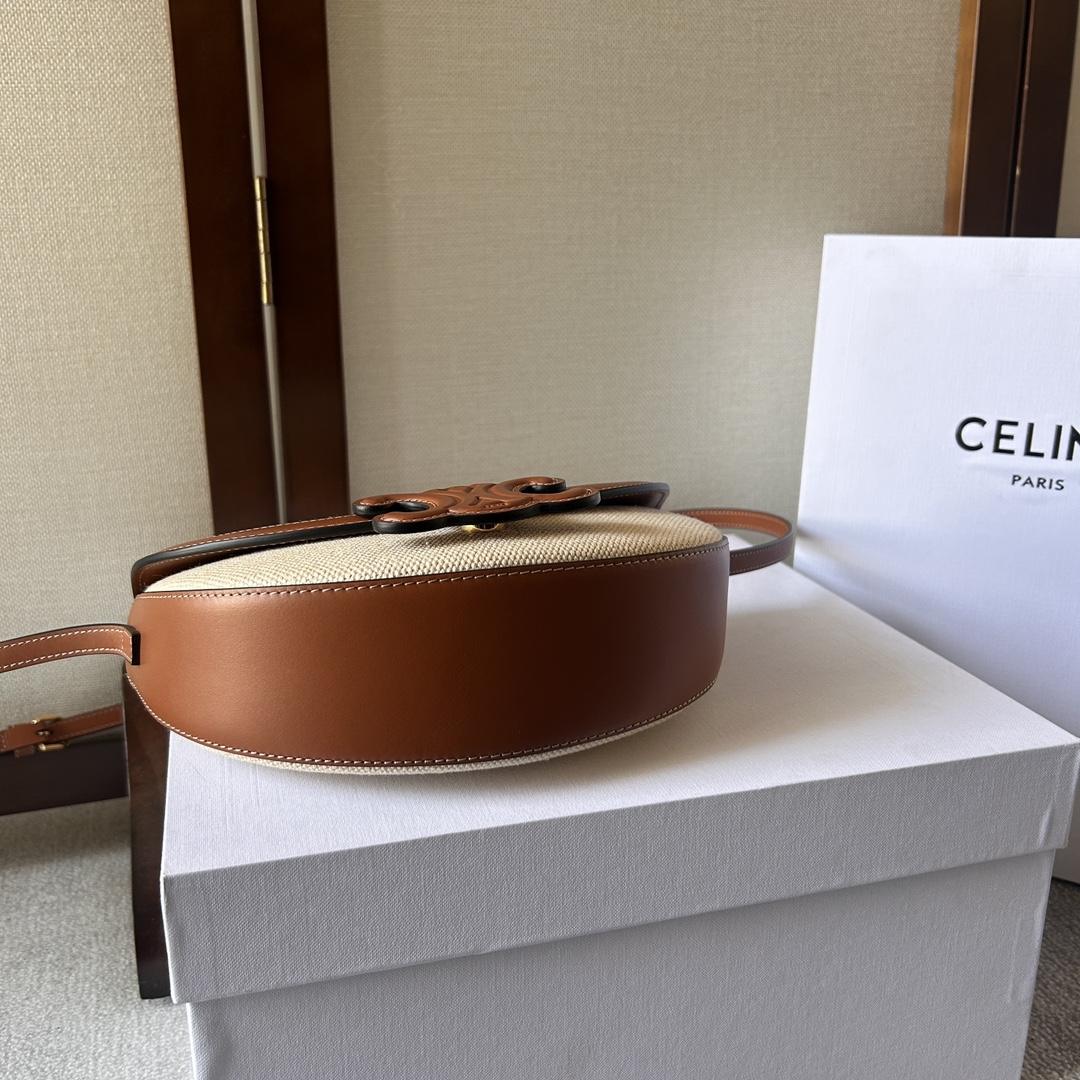 原單高仿Celine賽琳 Basace凯旋门 Besace Cuir Triomphe手袋 斜揹包 帆布