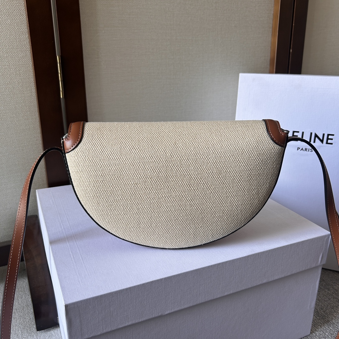 原單高仿Celine賽琳 Basace凯旋门 Besace Cuir Triomphe手袋 斜揹包 帆布