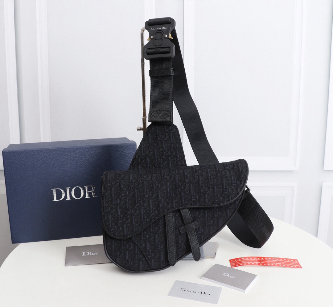 Saddle Dior Oblique帆布頂級復刻a貨馬鞍包單肩包2024新品