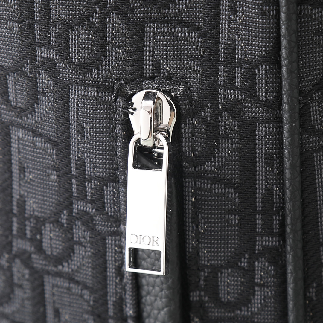 Dior Oblique黑色 高仿精品批發 包包雙肩包黑色提花