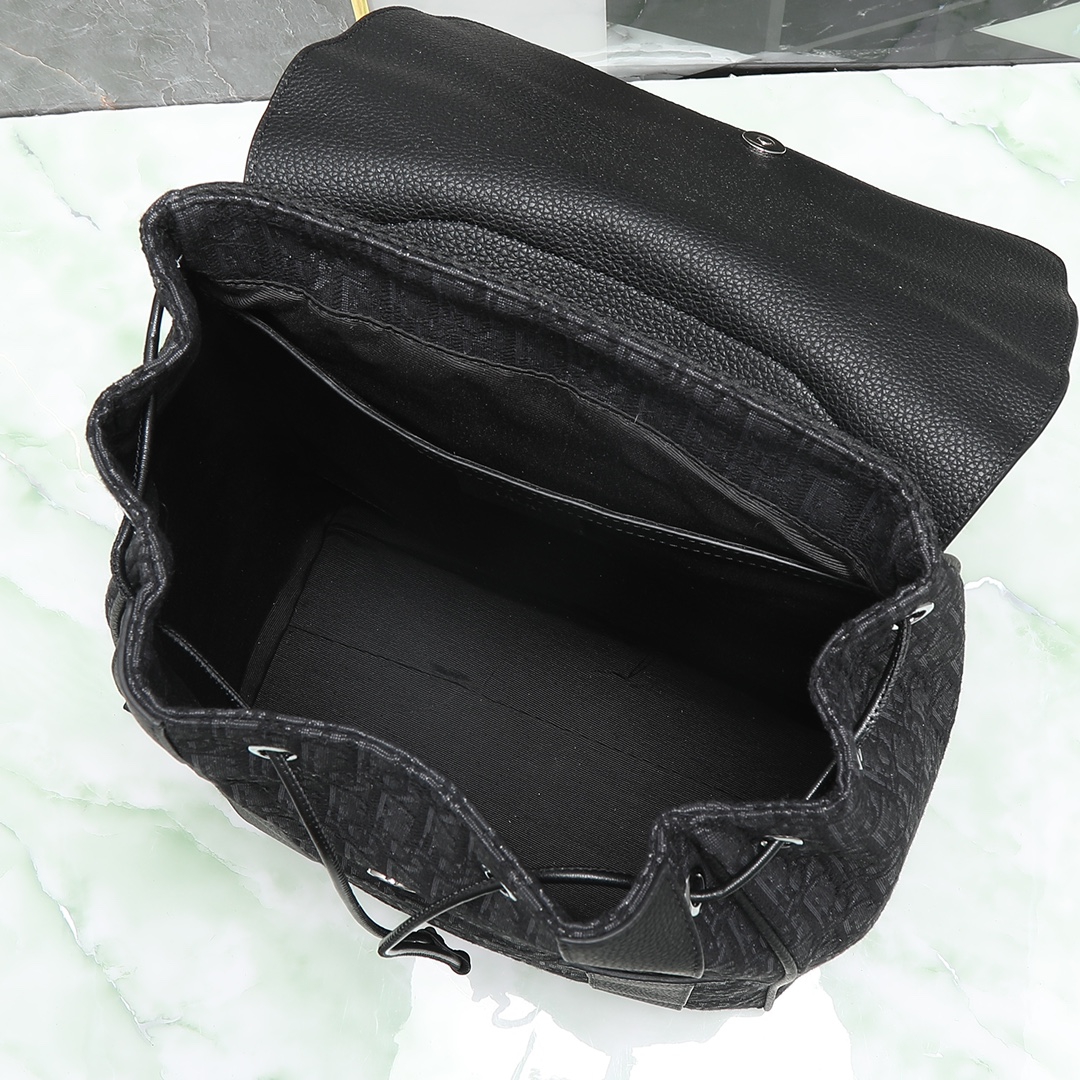 Dior Oblique黑色 高仿精品批發 包包雙肩包黑色提花