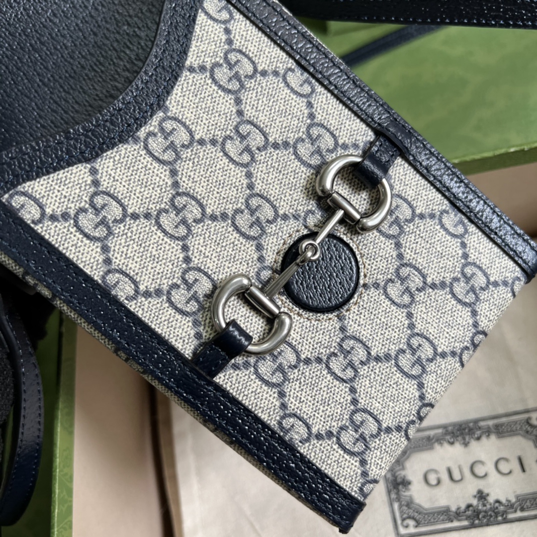 原單Gucci1955系列經典配色Supreme帆布單肩包斜挎包女