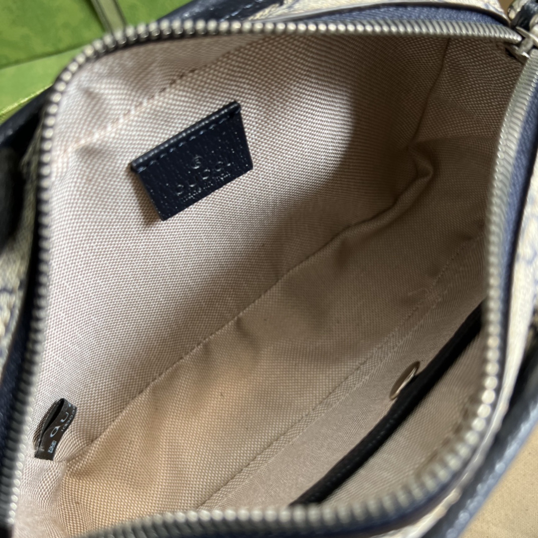 高仿Gucci Supreme帆布女單肩包斜挎包環保材料