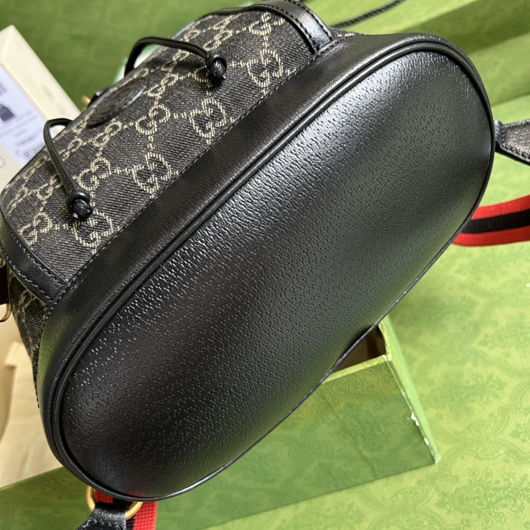 頂級原單Gucci2024新品雙肩包背包高端書包黑色