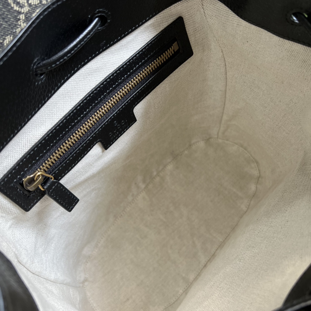 頂級原單Gucci2024新品雙肩包背包高端書包黑色