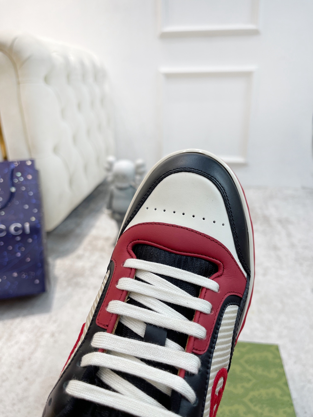 意大利進口頭層牛皮原版定制復刻Gucci運動休閒鞋情侶款