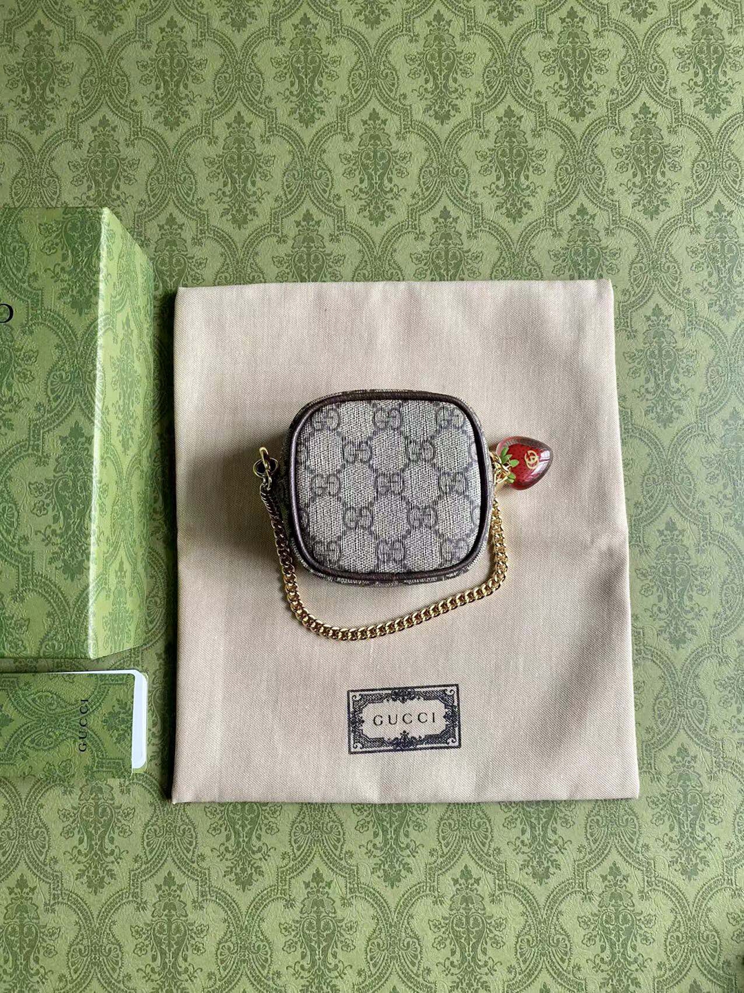 一比一Gucci硬幣錢包女款mini錢包經典款設計8.5CM