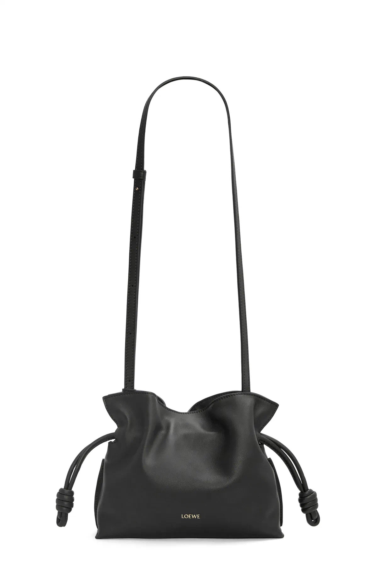 loewe羅意威頂級高仿超A貨 納帕牛皮革Flamenco 福袋手拿包黑色