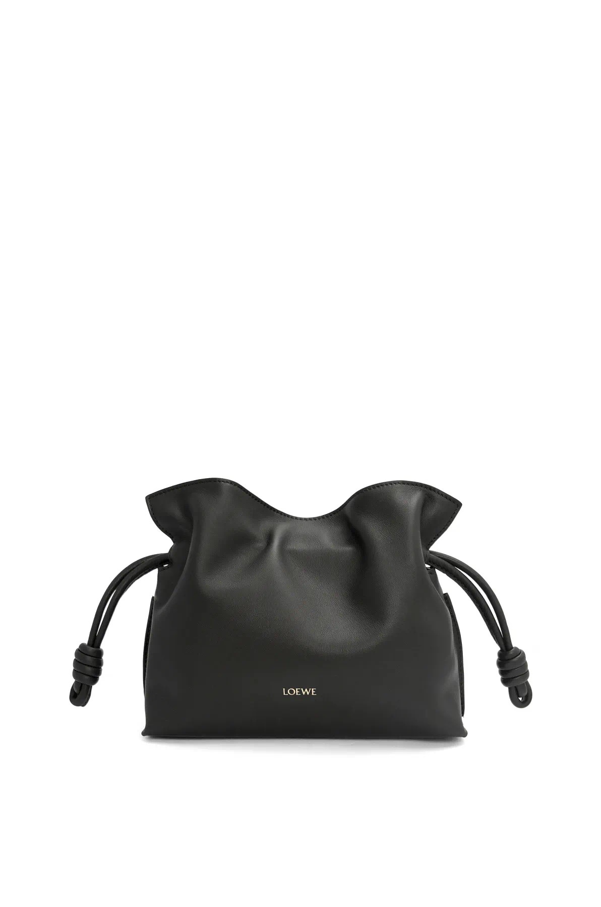 loewe羅意威頂級高仿超A貨 納帕牛皮革Flamenco 福袋手拿包黑色
