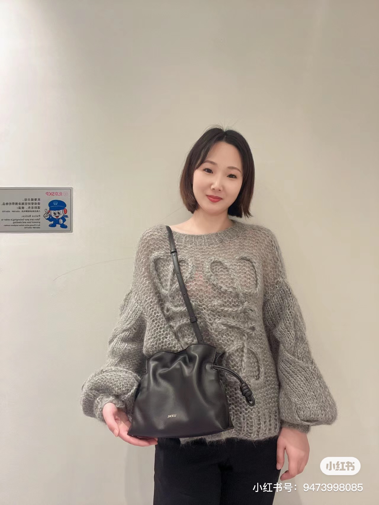 loewe羅意威頂級高仿超A貨 納帕牛皮革Flamenco 福袋手拿包黑色