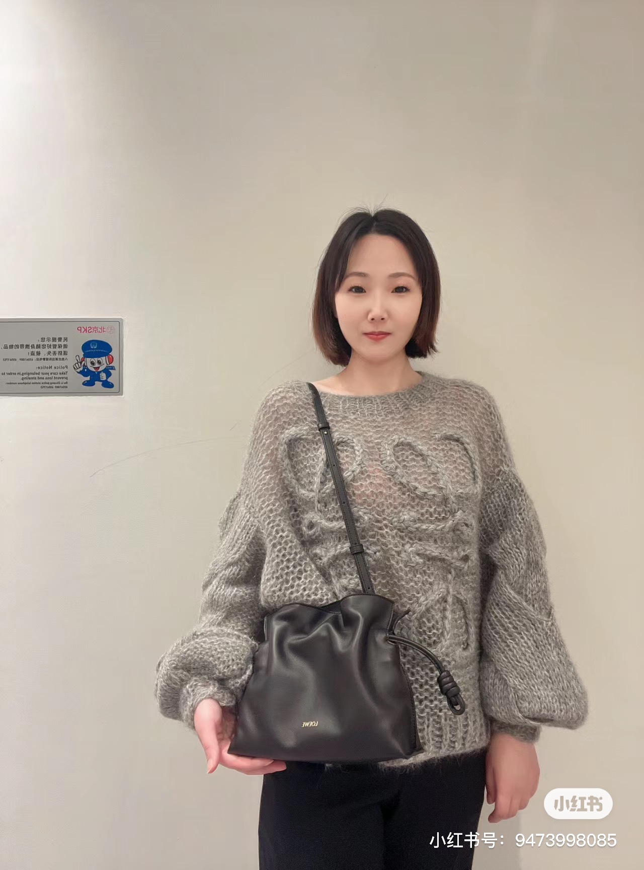 loewe羅意威頂級高仿超A貨 納帕牛皮革Flamenco 福袋手拿包黑色