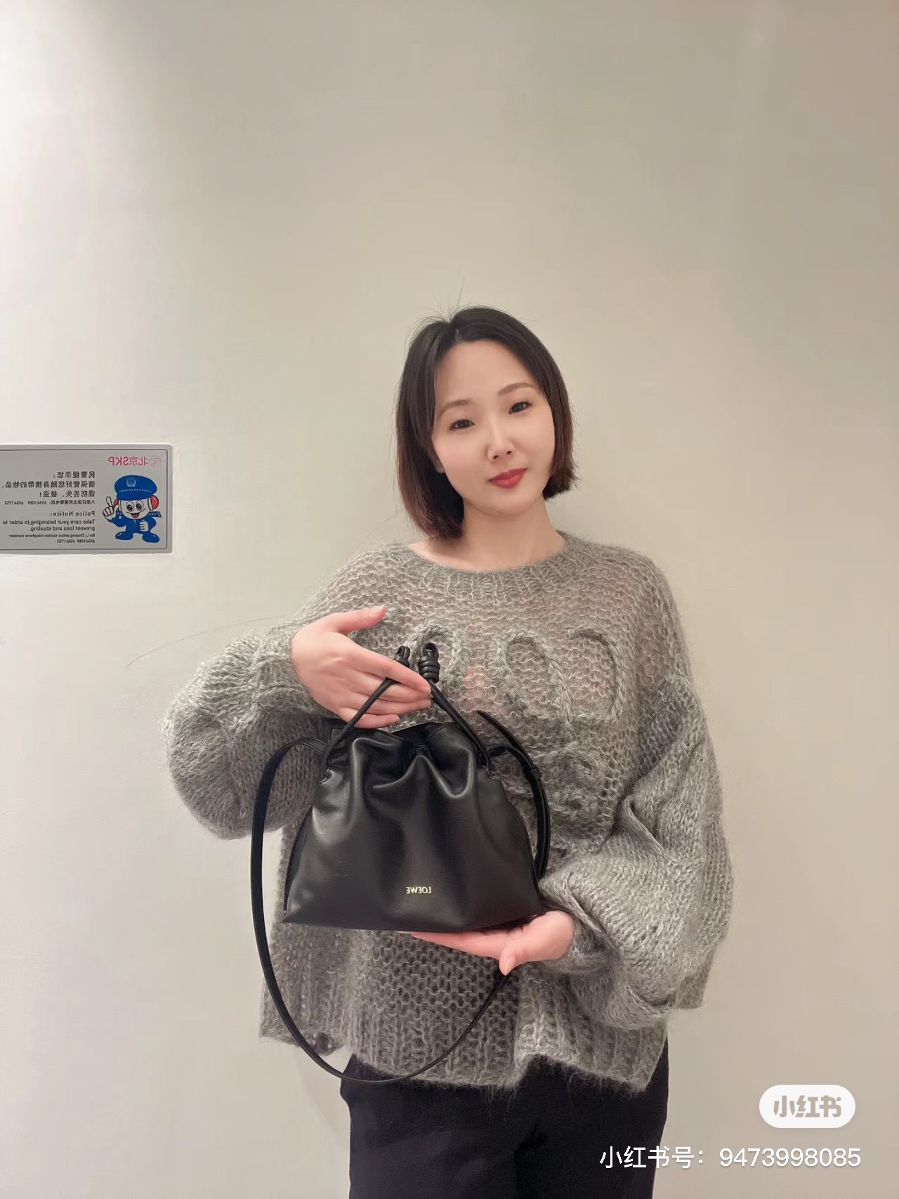 loewe羅意威頂級高仿超A貨 納帕牛皮革Flamenco 福袋手拿包黑色