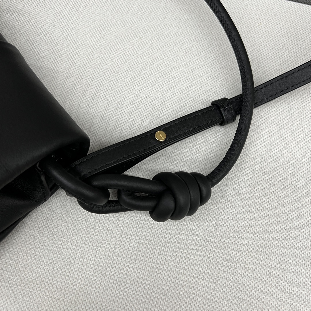 loewe羅意威精仿超A貨包包 新款 闪亮纳帕牛皮革Paseo包 黑色