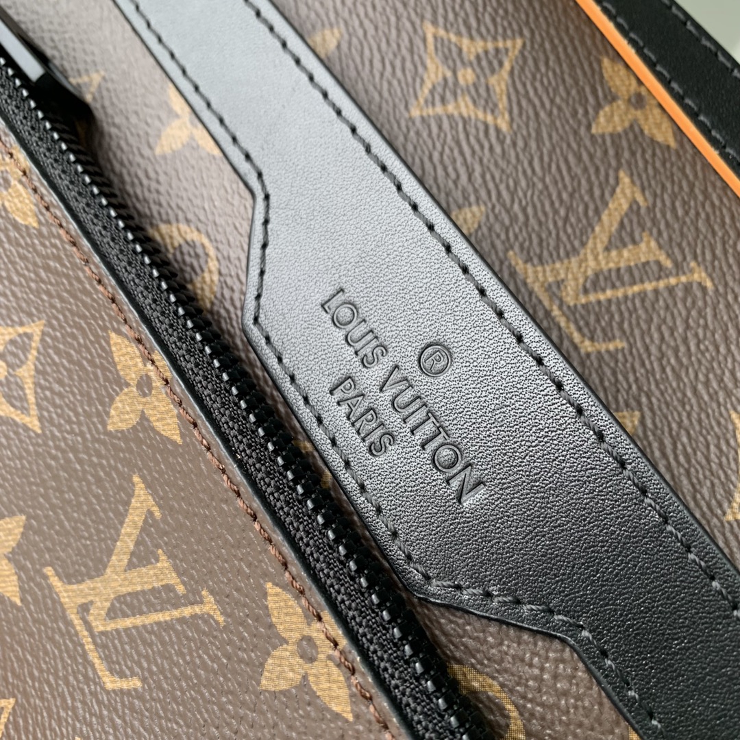 Ｍ46694 Monogram Macassar 帆布lv頂級A貨斜挎包胸包單肩包男女可用