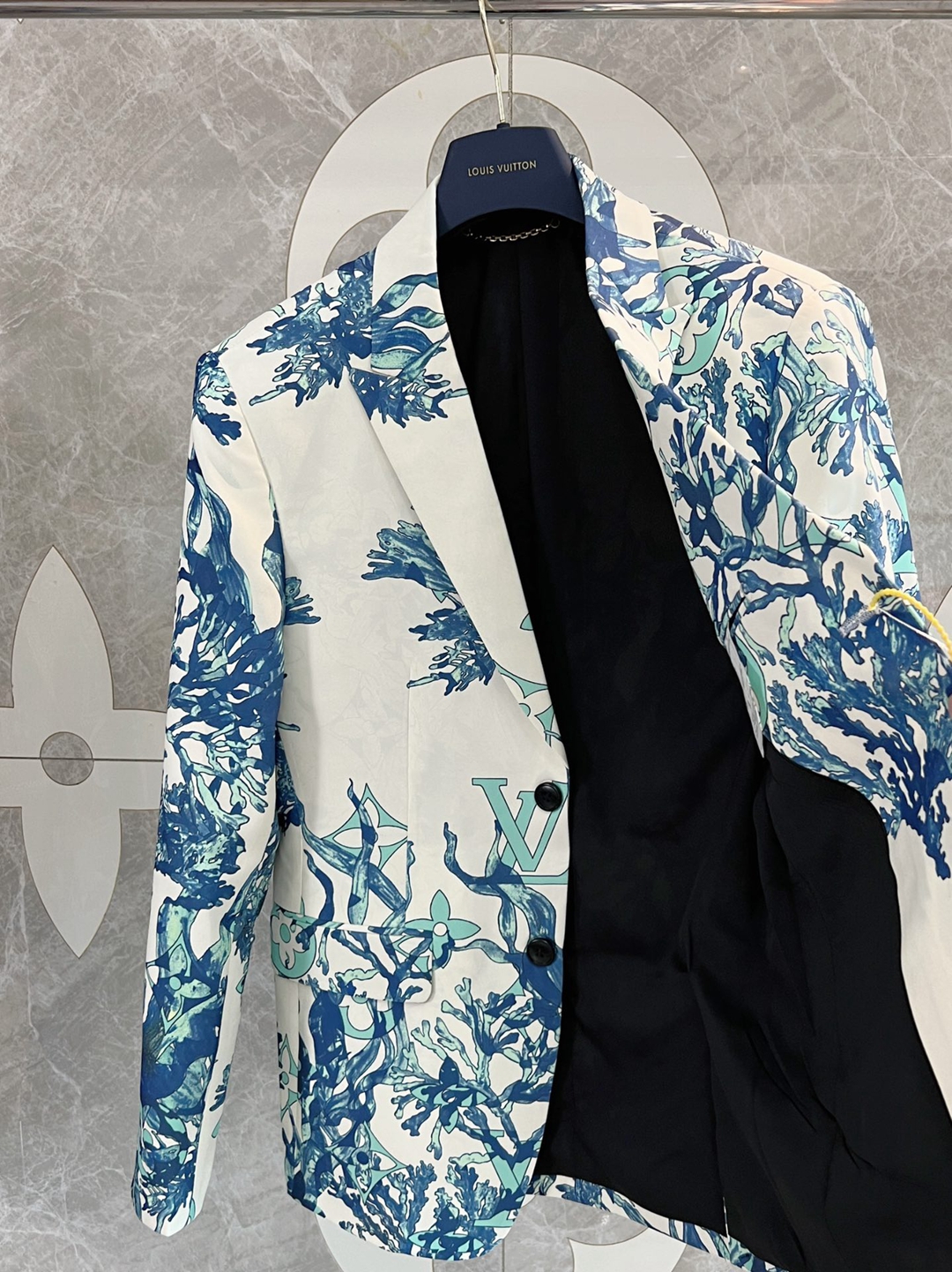 專櫃同步 LV高仿 老花點綴 新品西服男士西裝外套