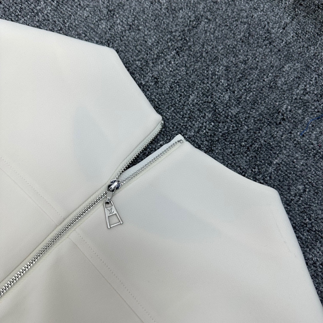 路易威登LV連衣裙經典乳白色醋酸材質高仿裙子