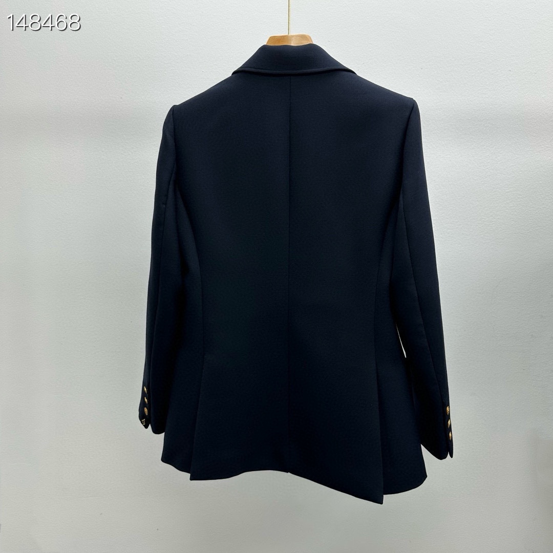 女士也可以很帥氣一比一復刻高仿女裝LV西裝羊毛材質 男女同款