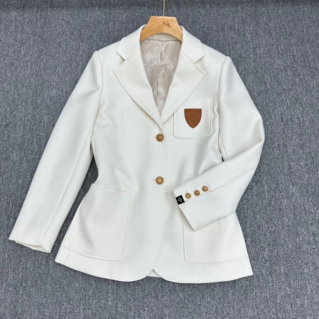 太帥氣了LV高仿服裝西裝外套女士西裝 白色