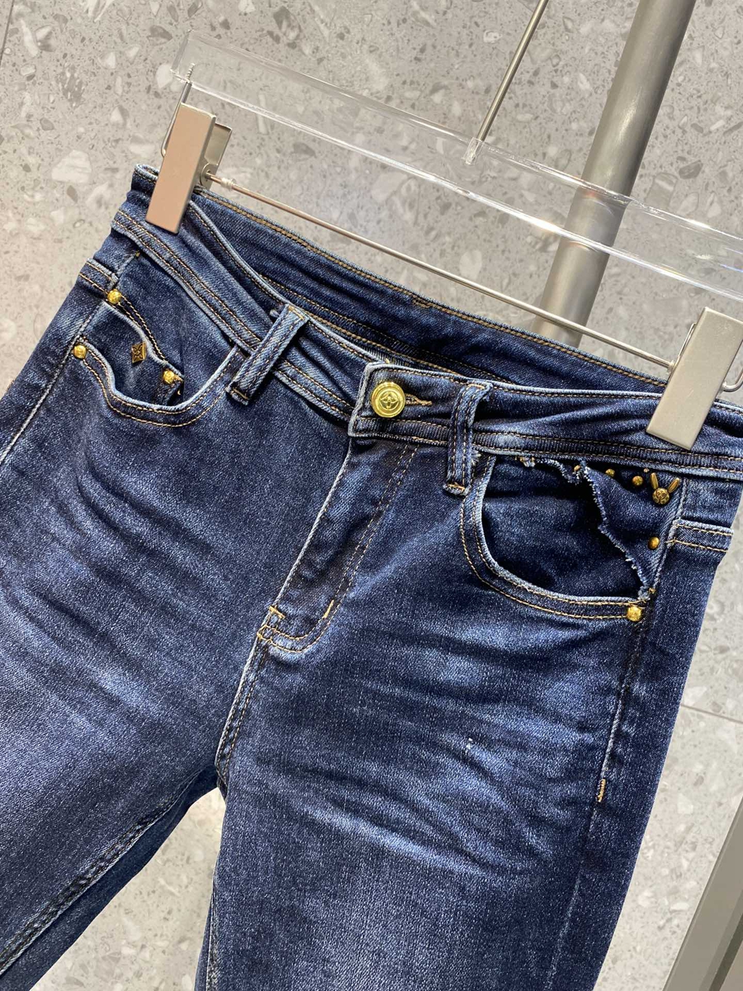 原單LV2024新品高端牛仔褲女裝