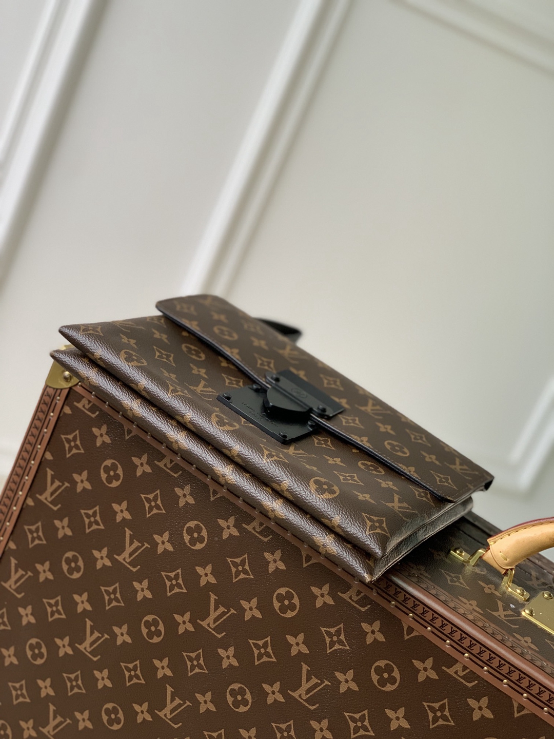M82598Pochette S-Lock lvA貨錢包真皮手拿包选用 Monogram Eclipse