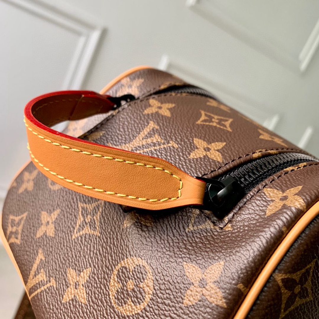 M46696經典款lvl老花化妝包頂級A貨包包女28x15x16.5釐米