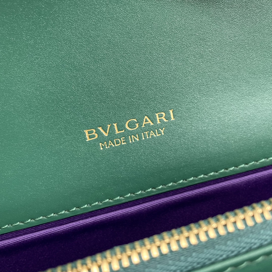 BVLGARI寶格麗複刻包包 Serpenti Forever 中型肩背包手袋 緑色