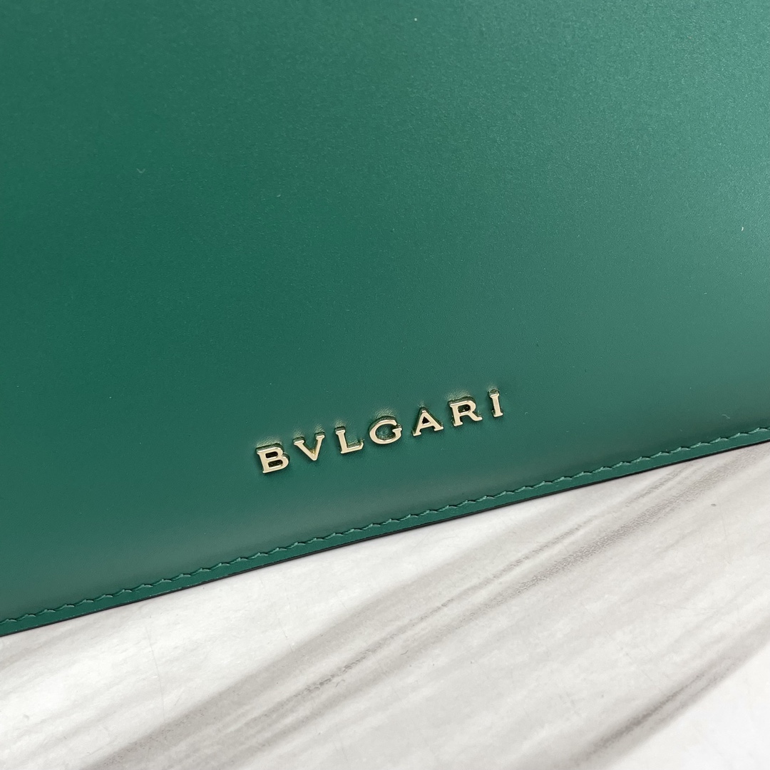 一比一高仿BVLGARI寶格麗 Serpenti Forever 中型手提包斜揹包手袋 緑色