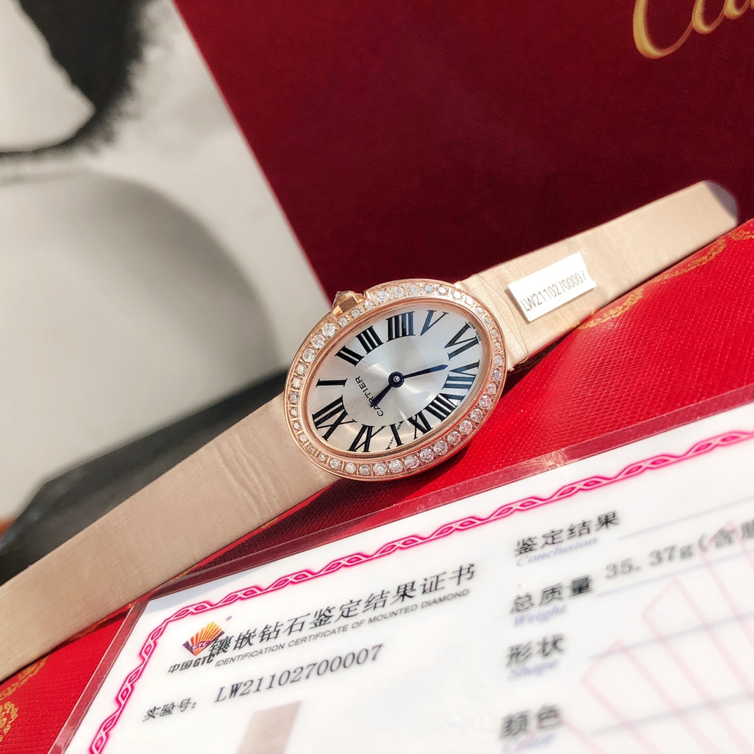 卡地亞一錶一號31.6*24.5mm復刻腕錶 太精美的設計 100%真磚石