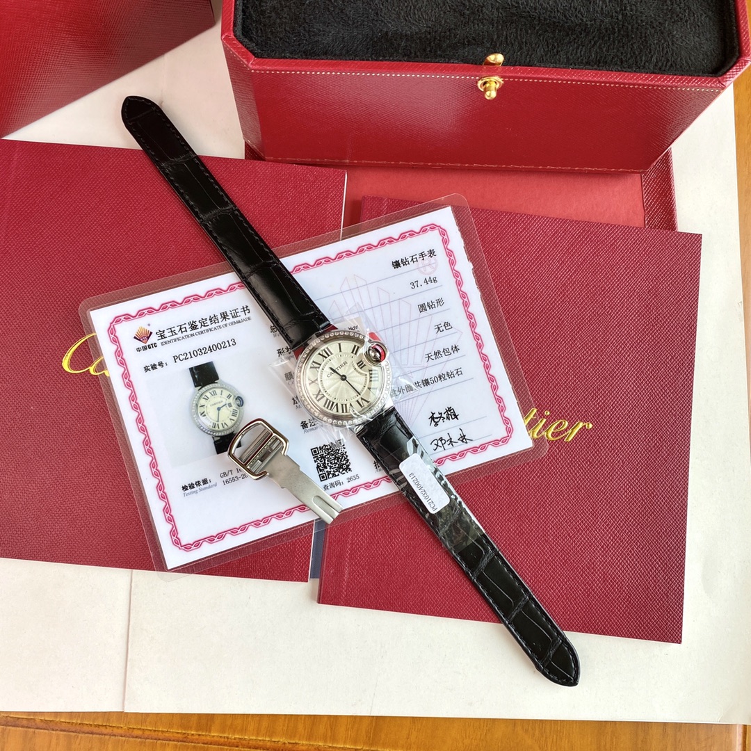 鱷魚皮石英機芯 頂級復刻33mm卡地亞精仿手錶 N廠腕錶