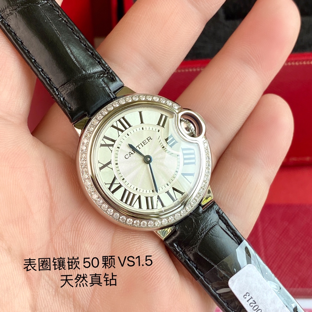 鱷魚皮石英機芯 頂級復刻33mm卡地亞精仿手錶 N廠腕錶