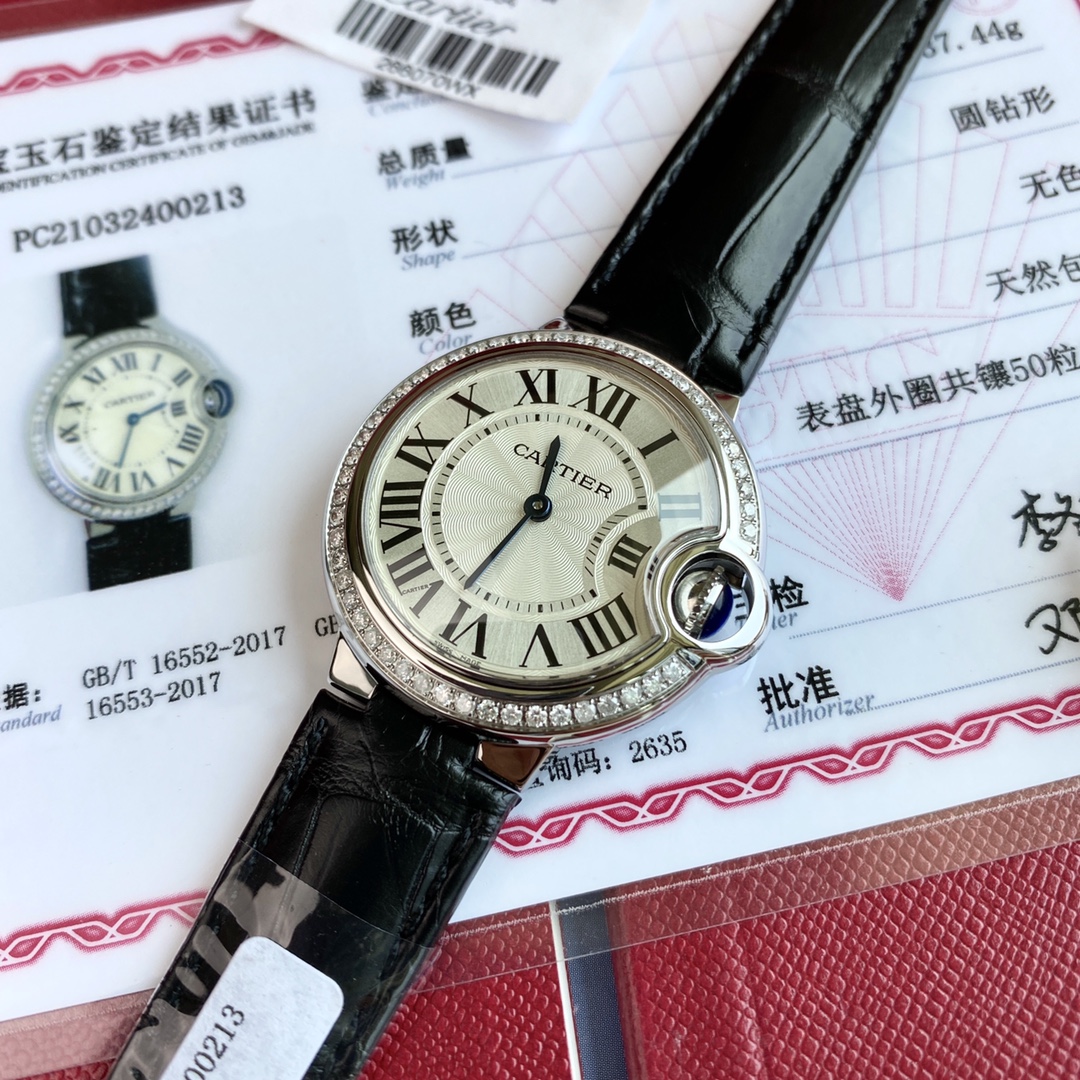 鱷魚皮石英機芯 頂級復刻33mm卡地亞精仿手錶 N廠腕錶