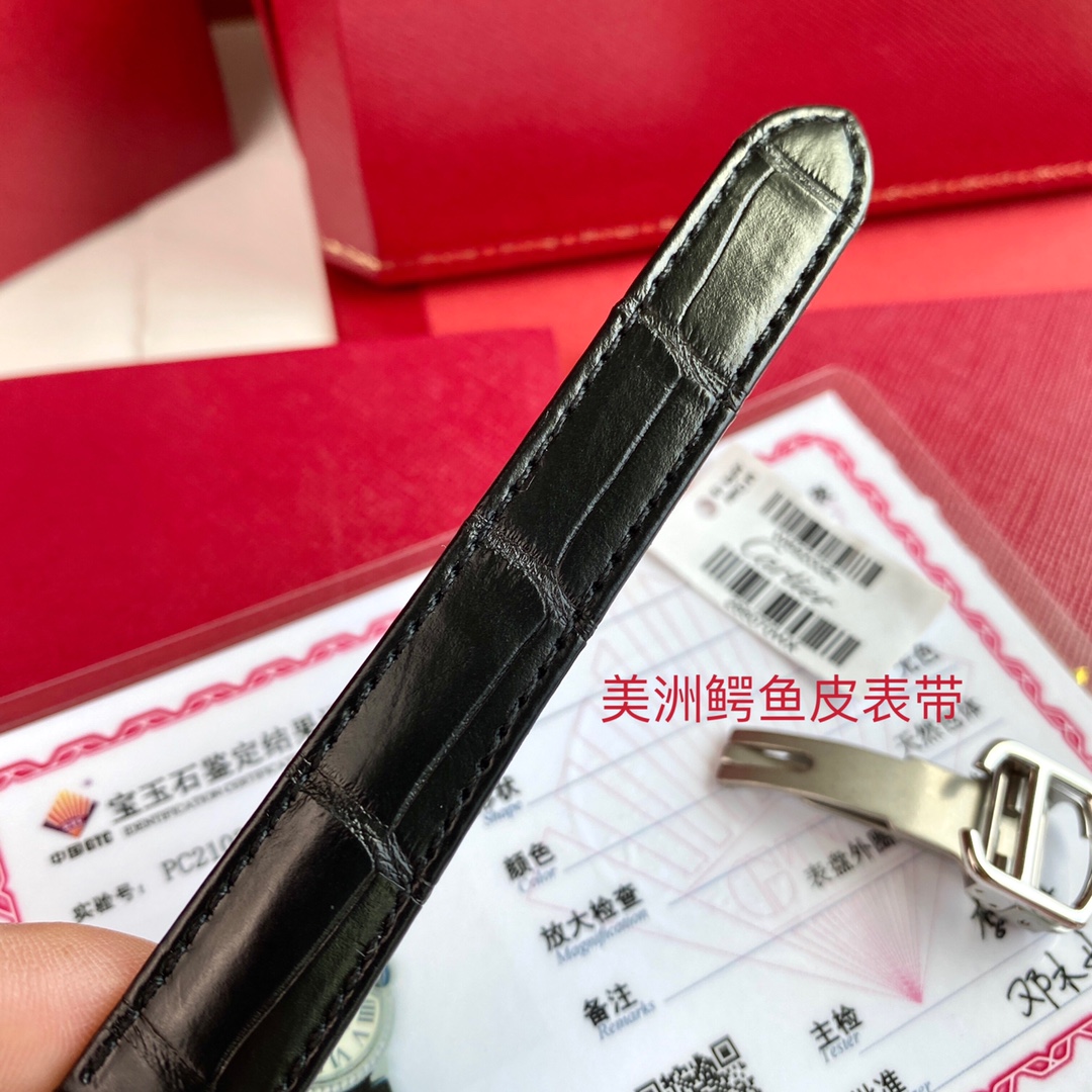 鱷魚皮石英機芯 頂級復刻33mm卡地亞精仿手錶 N廠腕錶