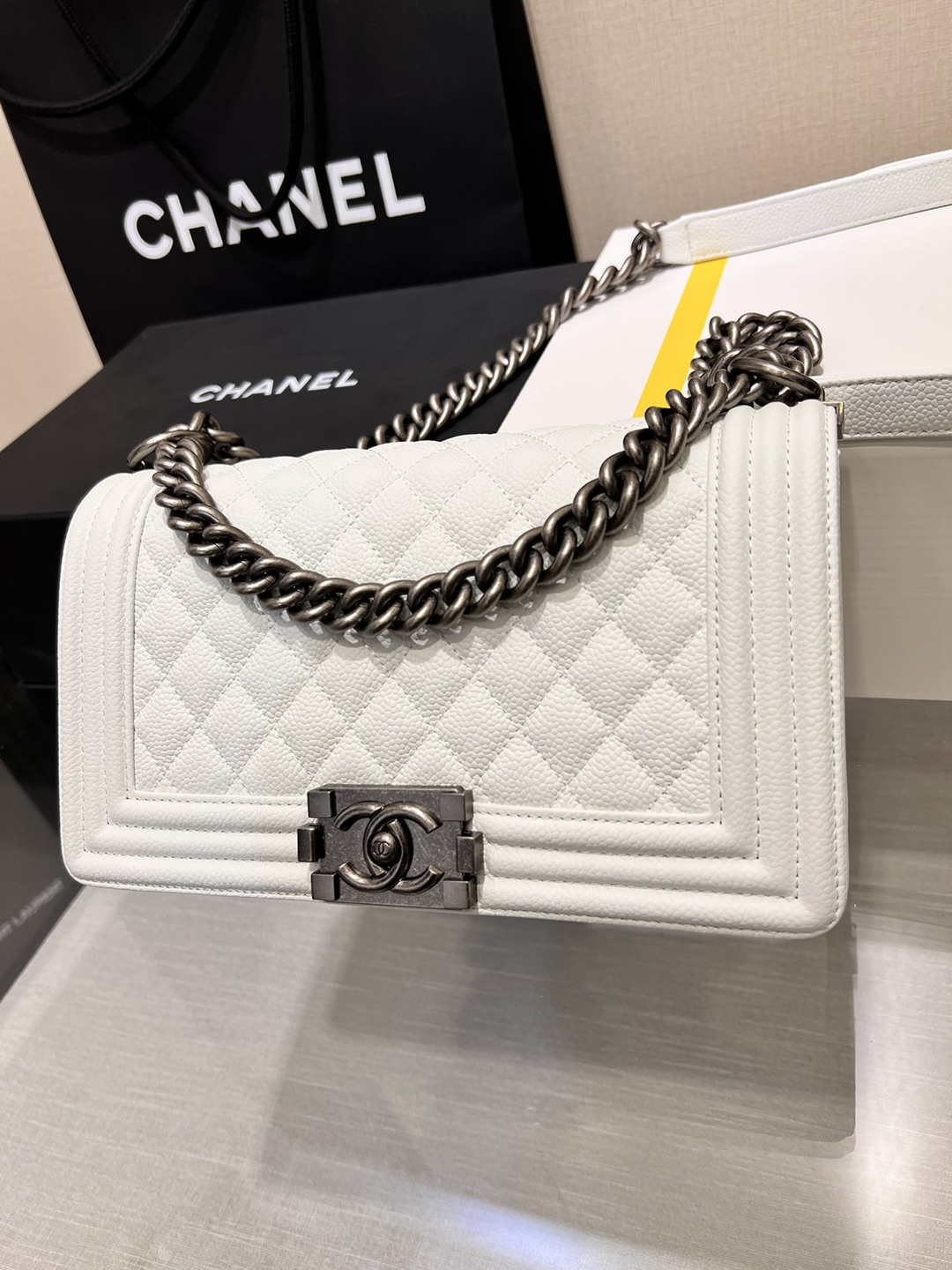 𝐋𝐞𝐛𝐨𝐲系列 頂級高仿 香奈兒Chanel 羊皮材質單肩包 斜挎包