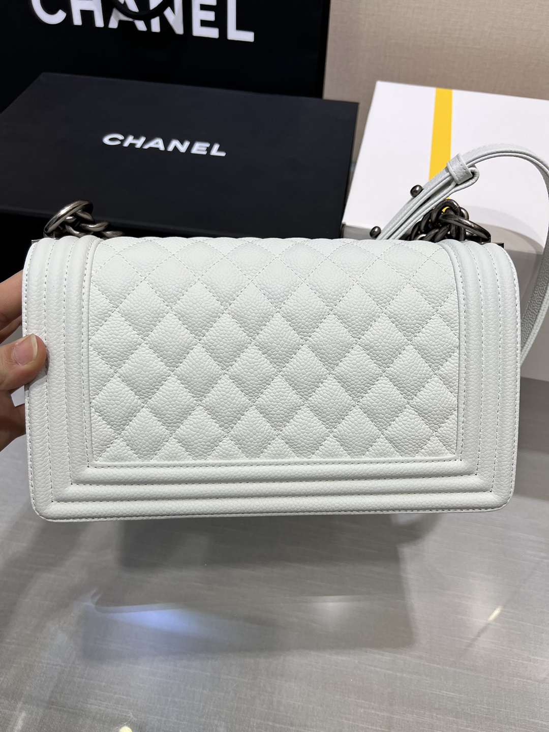 𝐋𝐞𝐛𝐨𝐲系列 頂級高仿 香奈兒Chanel 羊皮材質單肩包 斜挎包