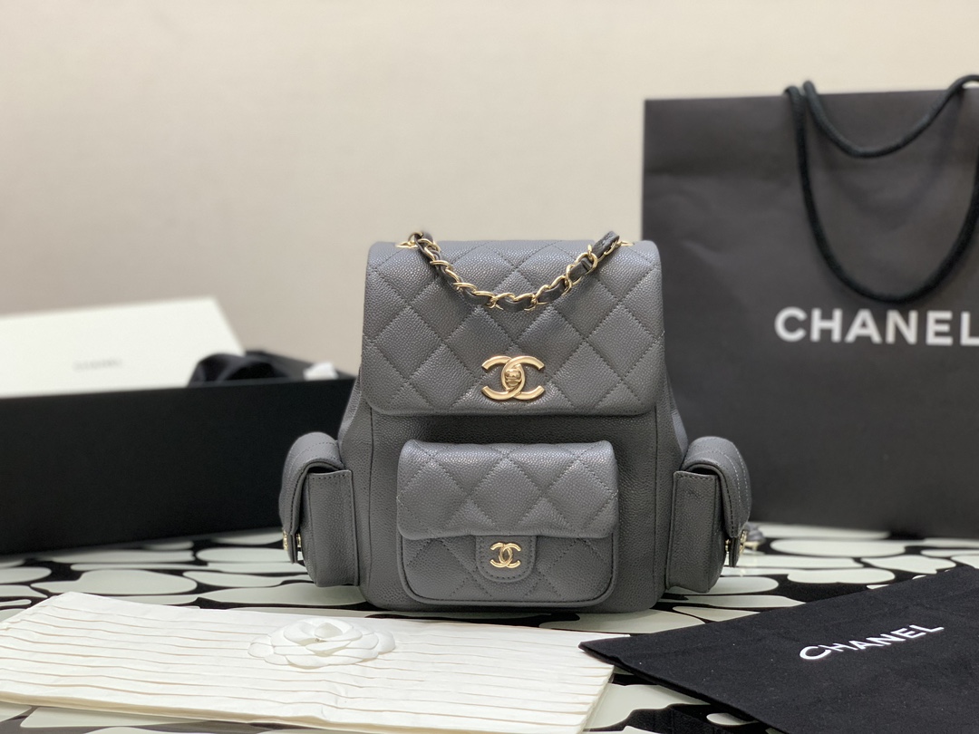 很高級 mini 香奈兒書包 高仿精品包包 背包 羊皮