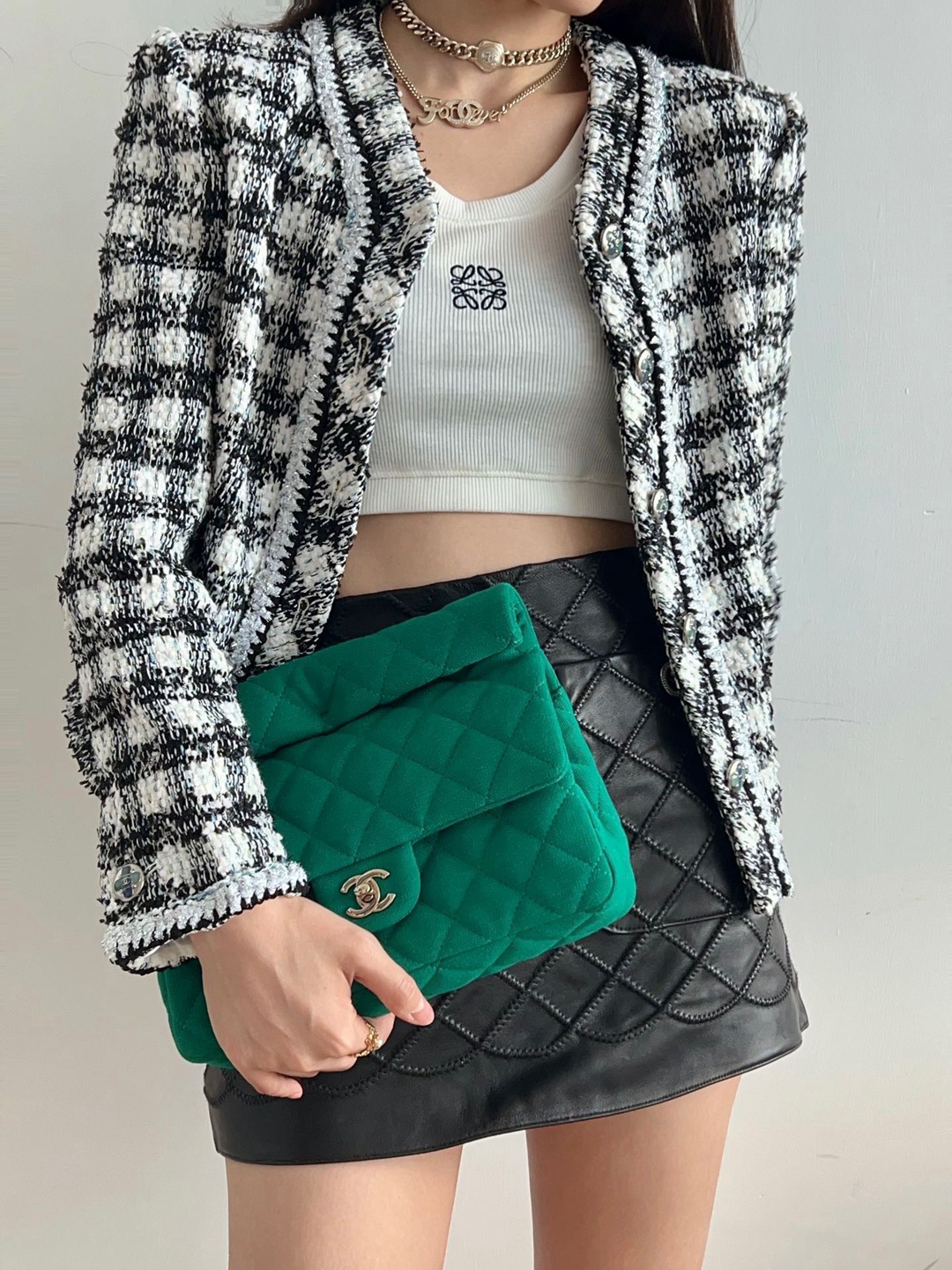 CHANEL香奈兒高仿精品網站 手拿包 手提包 女 綠色