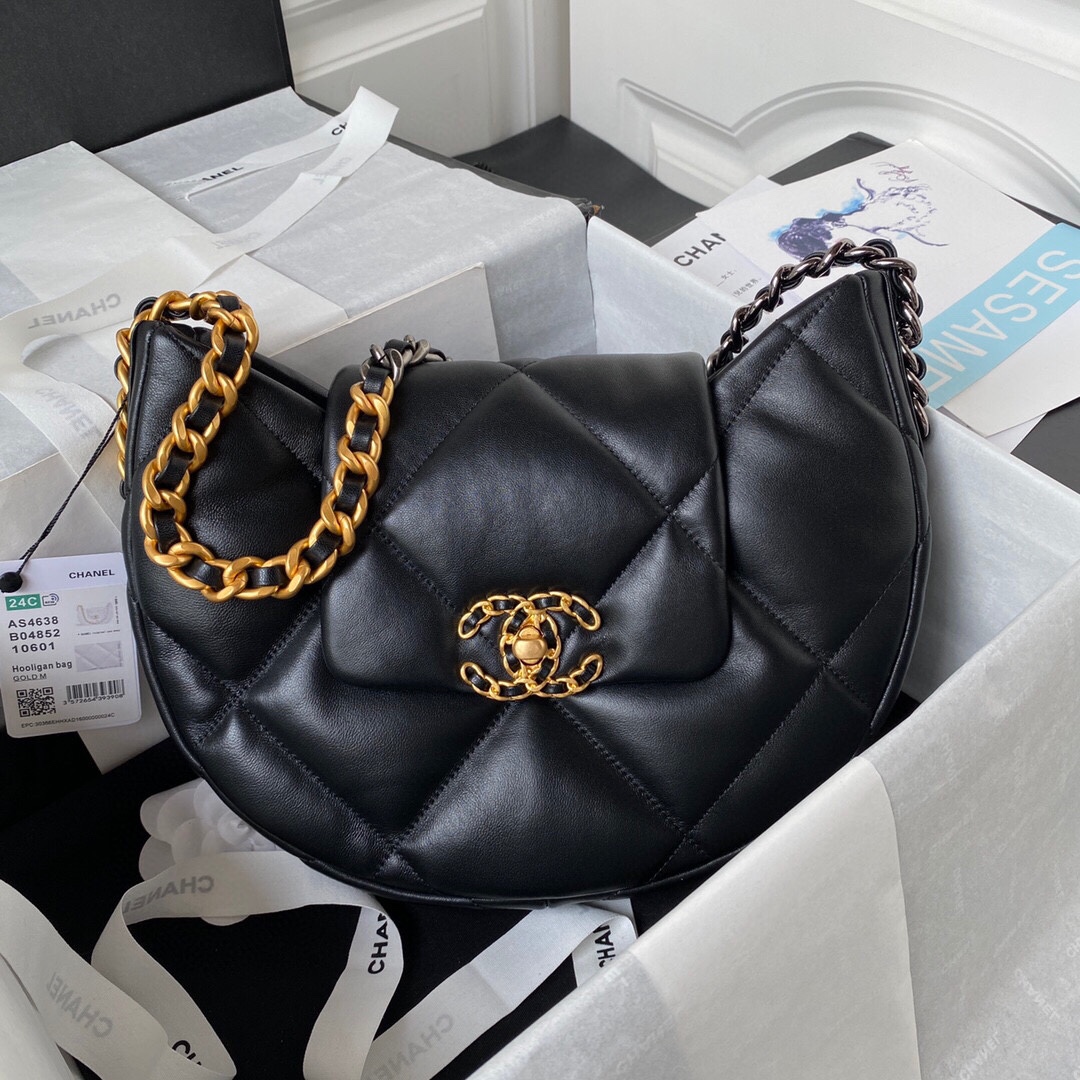 Chanel香奈兒頂級一比一羊皮材質菱格CC圖案女款腋下包單肩包