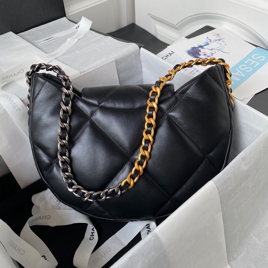 Chanel香奈兒頂級一比一羊皮材質菱格CC圖案女款腋下包單肩包