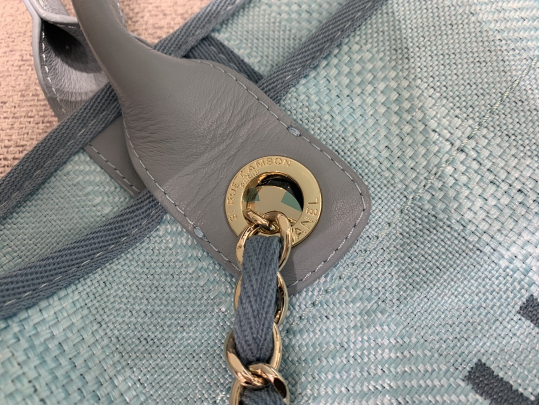 專櫃同步批發零售香奈兒帆布購物袋大號 新品