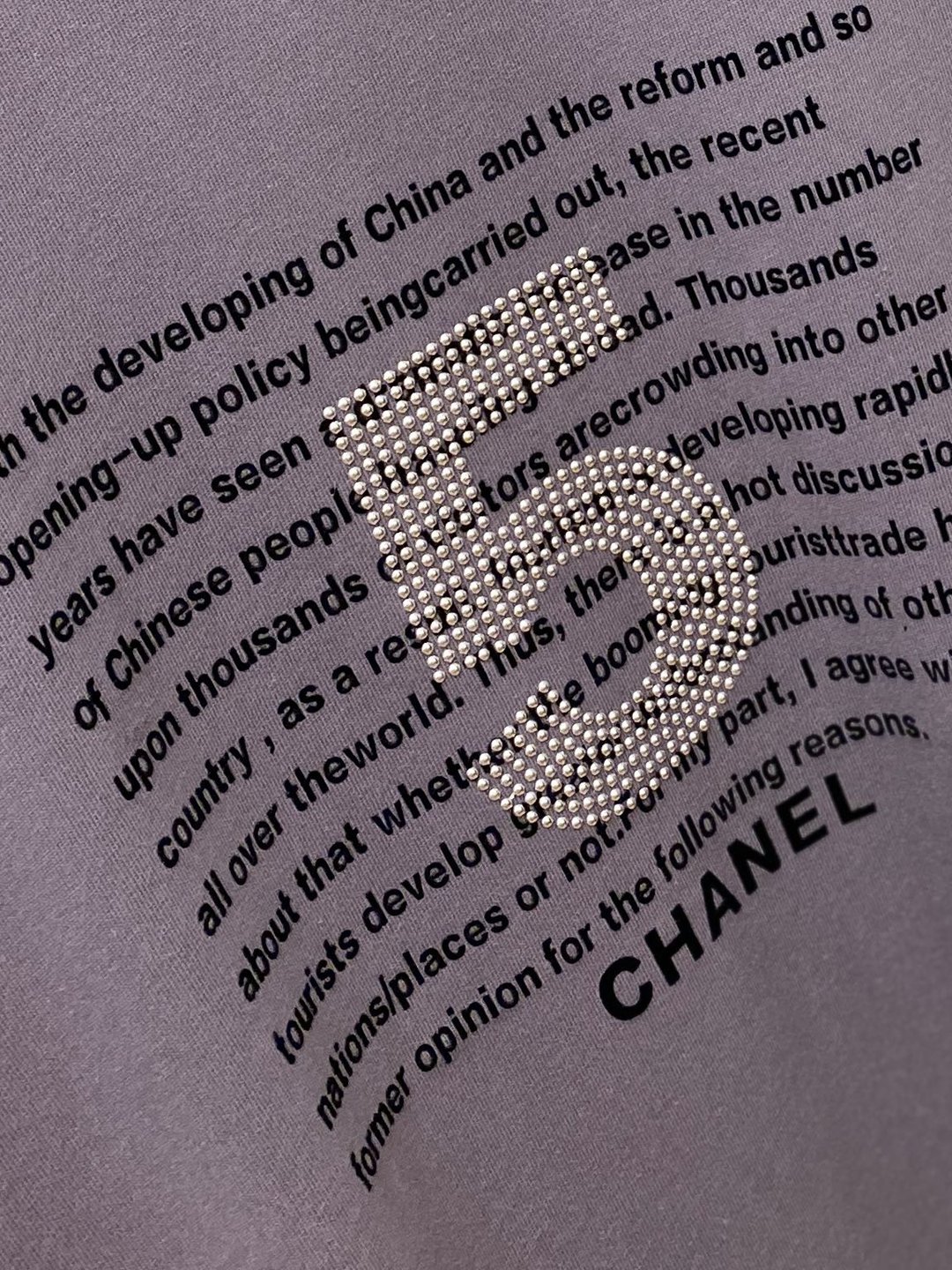 CHANEL 香奈兒 新品高仿圓領短袖T恤
