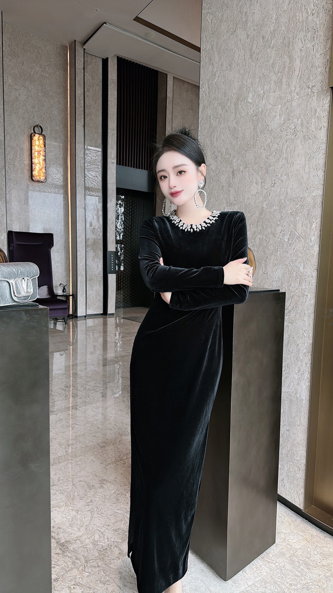 Chanel頂級高仿衣服2024新款連衣裙 定制面料