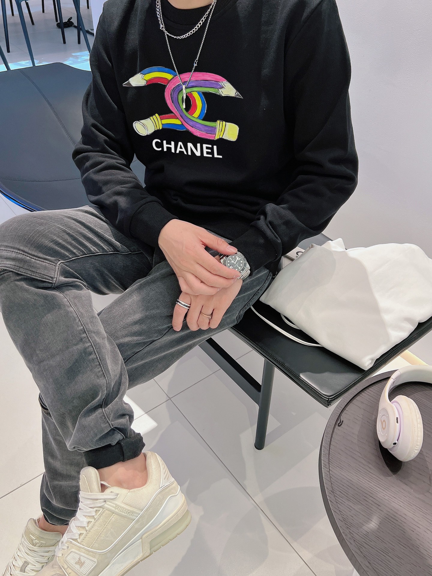 Chanel香奈兒男裝高仿官網同步衛衣