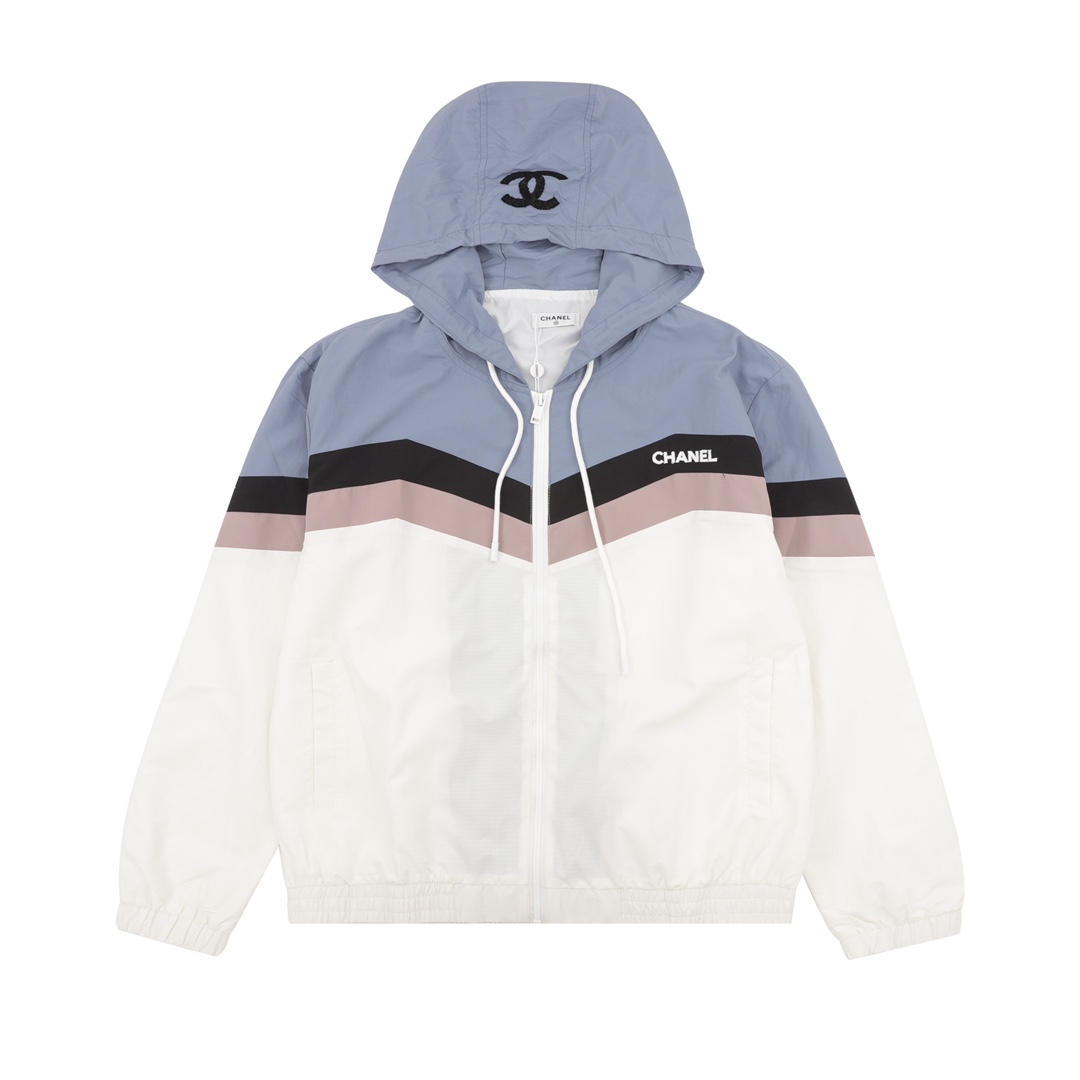 太好看了香奈兒Chanel原單高仿連帽logo外套 專櫃同步