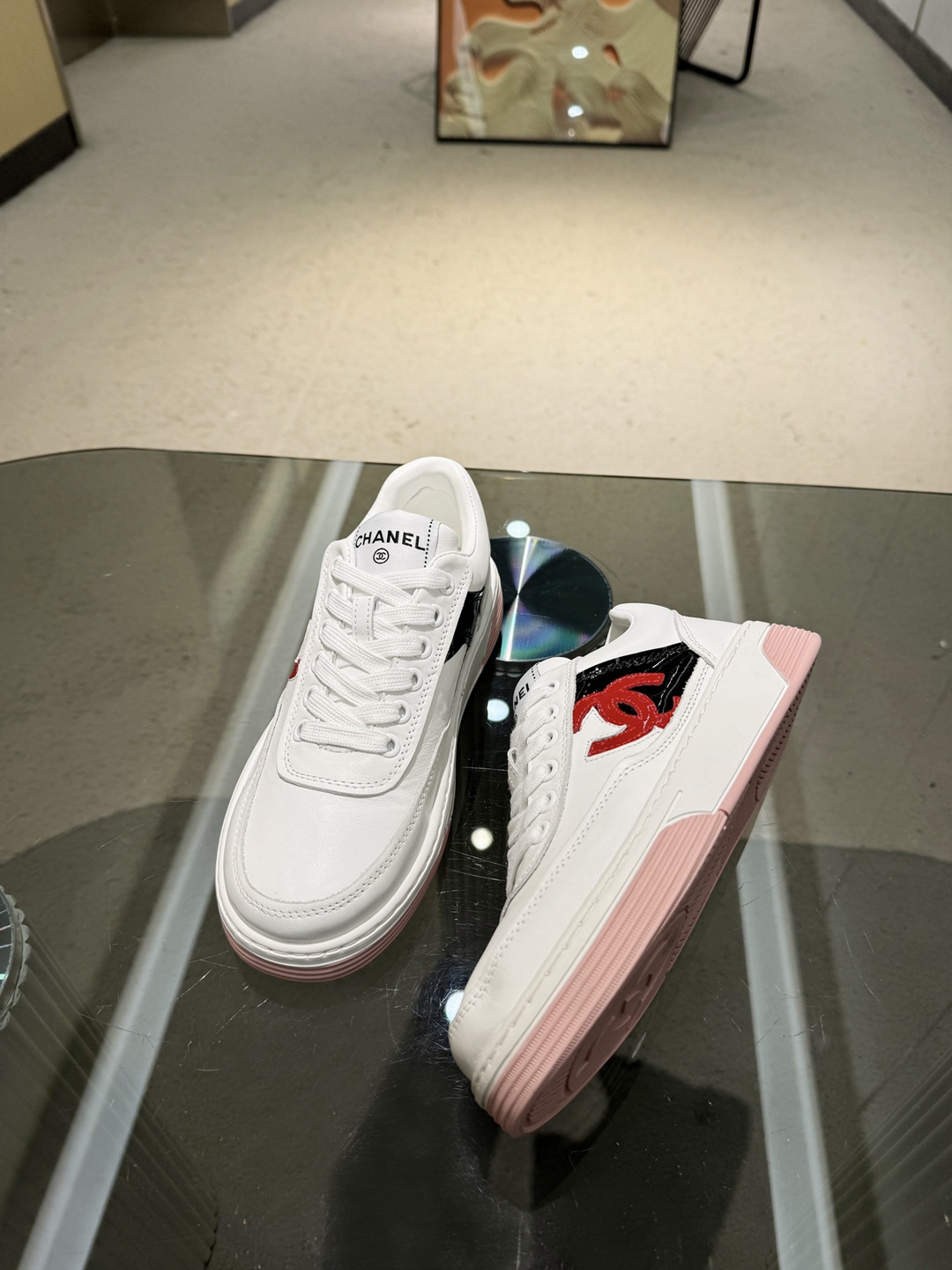 原版進口牛皮 Chanel香奈兒高仿鞋2024新品休閒鞋運動鞋