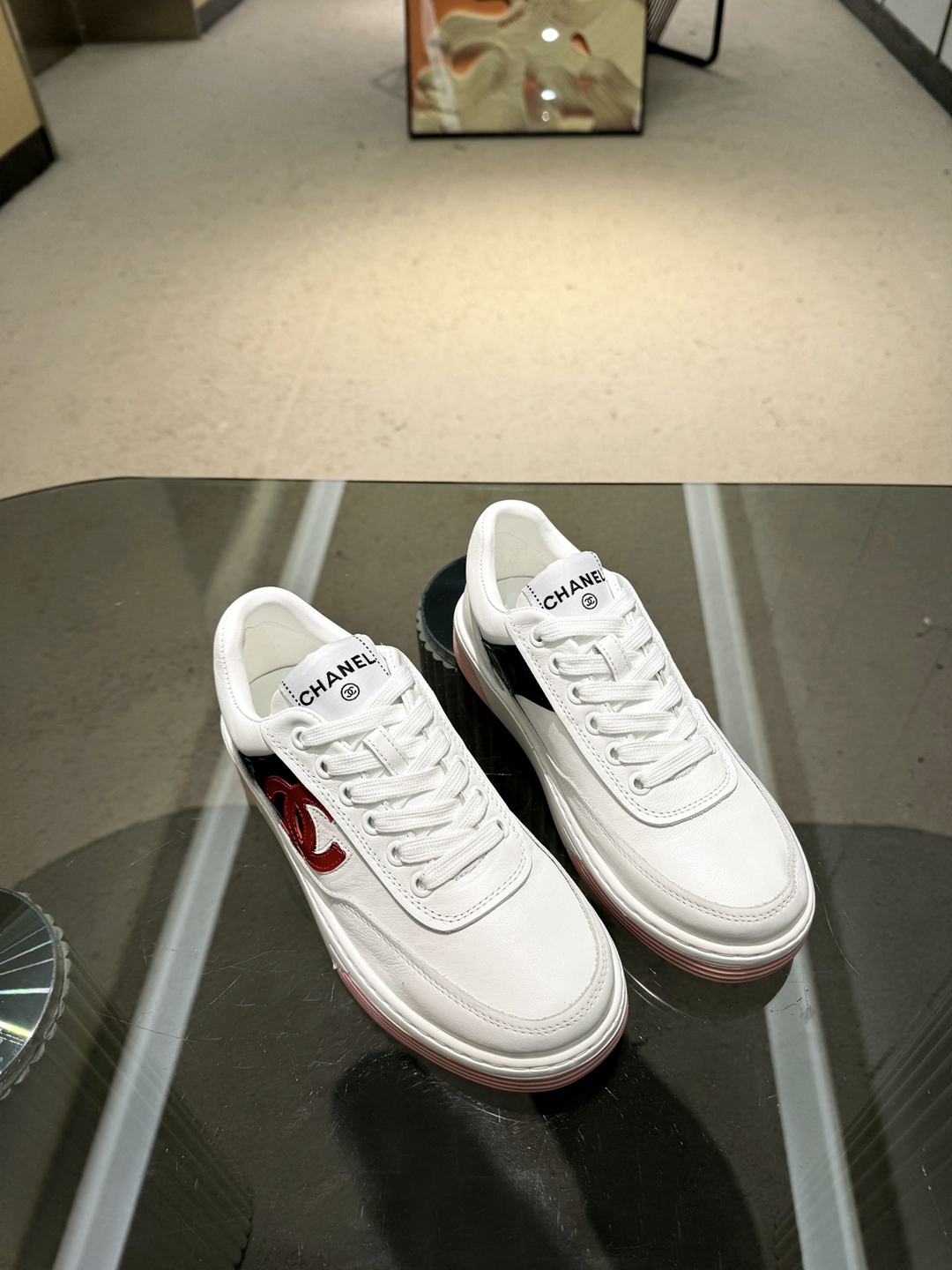 原版進口牛皮 Chanel香奈兒高仿鞋2024新品休閒鞋運動鞋