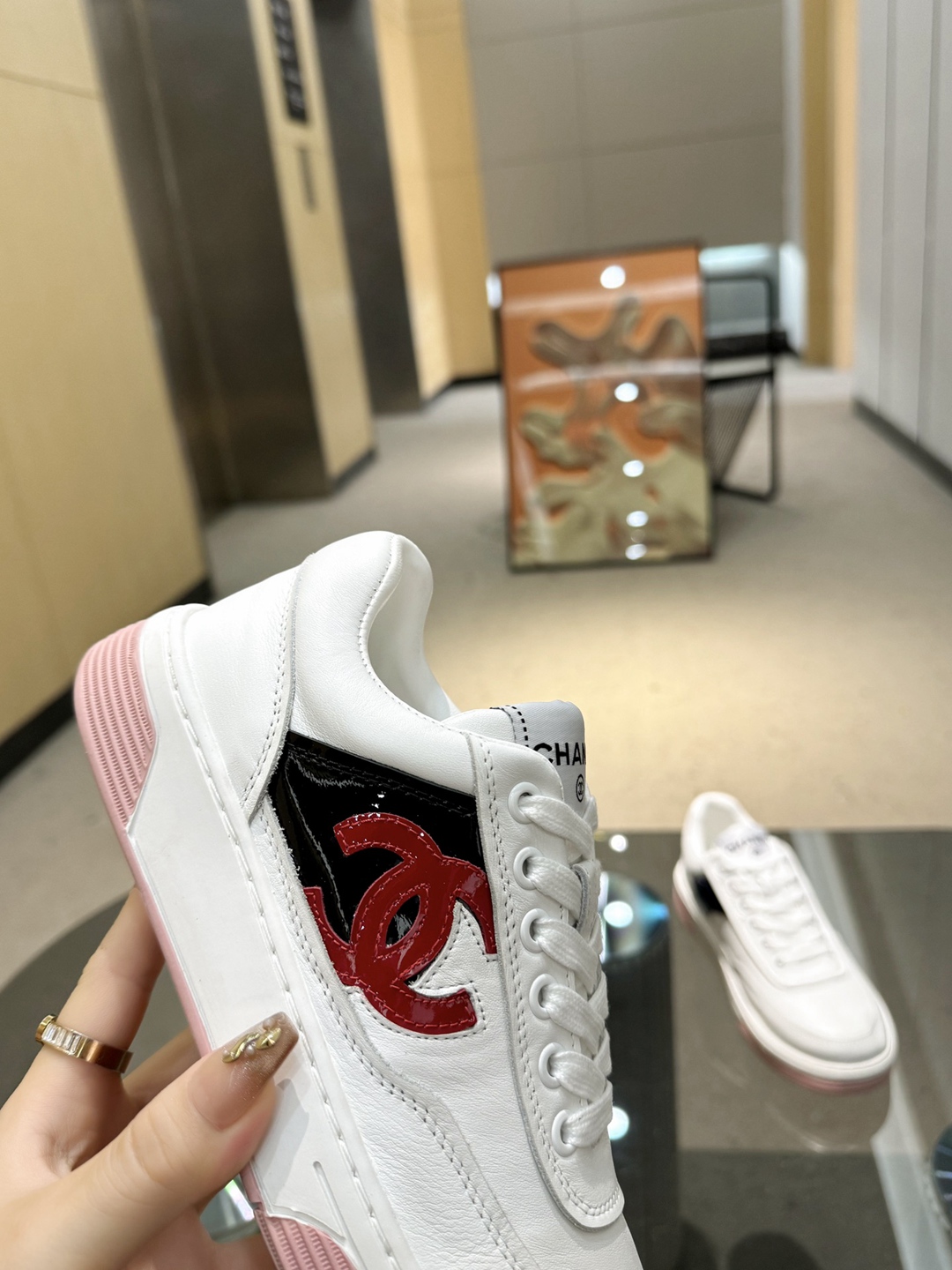 原版進口牛皮 Chanel香奈兒高仿鞋2024新品休閒鞋運動鞋