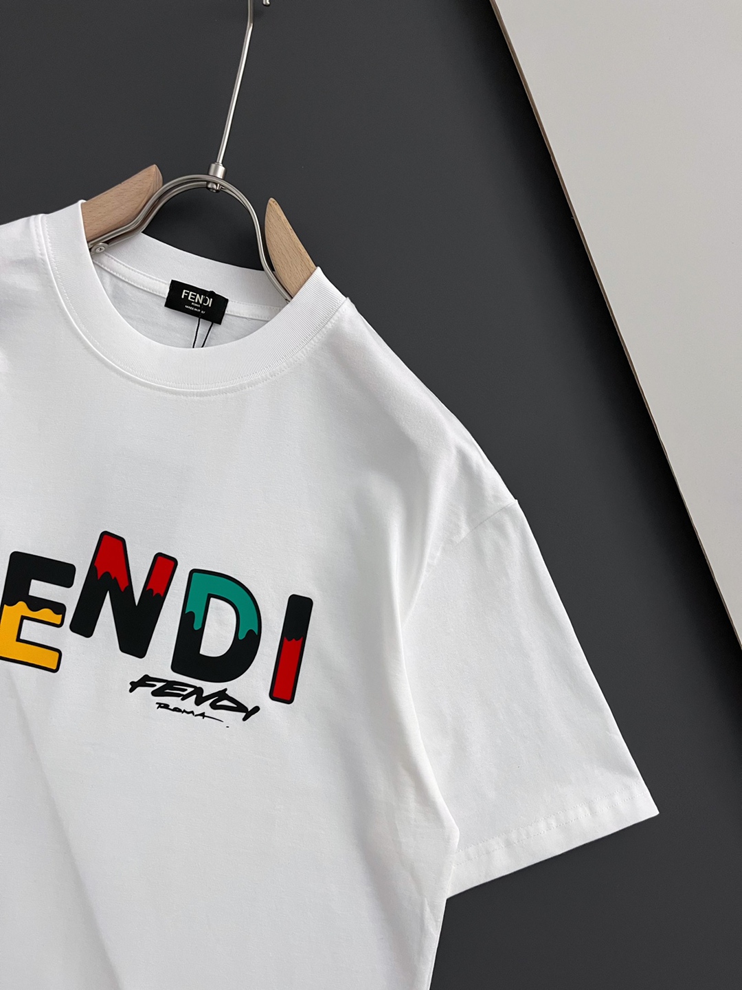260克重磅FENDI圓領短袖T恤頂級原單衣服